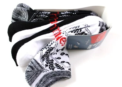 HANES Orig. Calcetines Ultimate No Show talla 5-9 negro/blanco al por menor $19,99 Foto 1 de 4