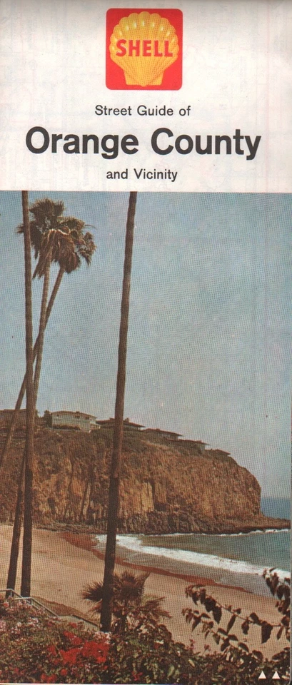1964 Shell Road Map: Orange County and Vicinity NOS - Image 1 of 1