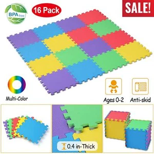 16-48Packs Non-Toxic Play Mat Kids Winter Exercise Play Floor Mat Anti-Skid Mat - Picture 1 of 14