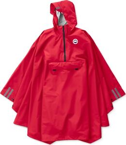 Canada Goose Field Poncho One Size Red Waterproof Jacket Coat Hooded Coat NWT