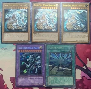 Yu-Gi-Oh! 1st Edition Ultimate Rare Future Fusion!! X3 Ultimate Rare Blue Eyes!! - Picture 1 of 1