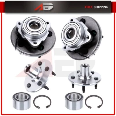 4 cojinetes de cubo de rueda delanteros traseros izquierdo y derecho para Mercury Mountaineer 2006-2009 Foto 1 de 4