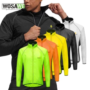 Chaqueta de Ciclismo WOSAWE Impermeable Transpirable Abrigo de Bicicleta Mangas Largas Prendas para el torso - Imagen 1 de 21