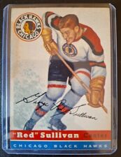 1954-55 TOPPS Red Sullivan NHL HOCKEY CARD, Very Good Condition (ungraded)