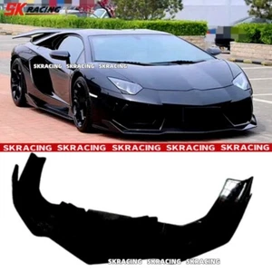 NEW STYLE Gloss Black Front Bumper Diffuser Lip For Lamborghini Aventador LP700 - Picture 1 of 5