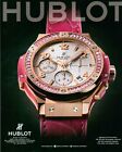 Hublot Watch Magazine Print Ad Advert Jewelry Big Bang Tutti Frutti Rose 1P 2012