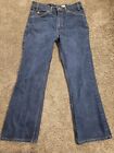 Vintage Levi's 517 Orange Tab Jeans Men's Size 34X29 Blue Denim Boot Cut 