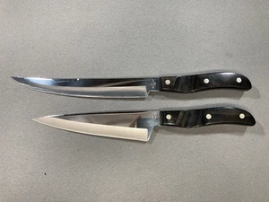 Ekco Arrowhead USA 9 1/2" Blade Carving Knife & 8" Blade French Chef Knife - Picture 1 of 10