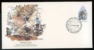 AUSTRALIA 1981 FIRST DAY COVER, THE EARLY DAYS !! N09 - Image 1 of 2