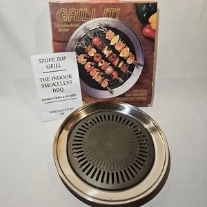 Grill It! Parrilla superior para estufa interior sin humo modelo profesional It's Delicious usada en excelente estado - Imagen 1 de 13