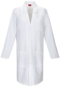 Dickies EDS Professional Men & Women Scrubs Lab Coats 40" 83403, White, XL