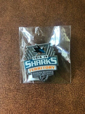 San Jose Sharks 2008-2009 Season Ticket Holders Pin NHL Hockey Cover
