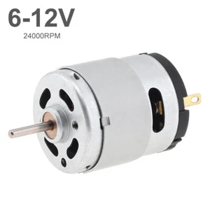 RS360 DC Motor 6-12V 24000RPM High Speed Carbon Brush Micro Motor for DIY Crafts - Picture 1 of 10