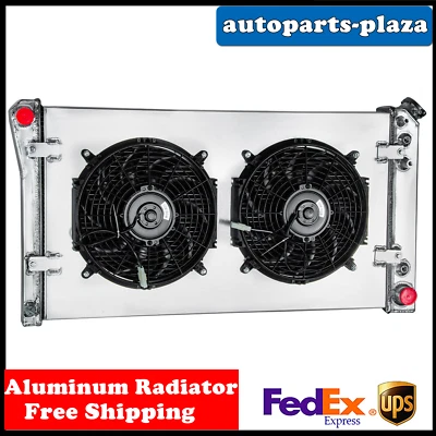 Fit 1991-93 Chevy Caprice /92-93 Buick Roadmaster 5.7L 3 Row Radiator+Shroud Fan - Image 1 of 4