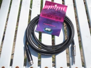 LIGHTSPEED MIC-HiZ CABLE 20' BY SHS XLR 3-PIN FEMALE TO 1/4" JACK USA MADE - Picture 1 of 5