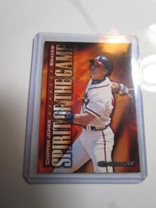 1998 Donruss Spirit of the game #405 Chipper Jones Atlanta Braves Baseball Card- - Picture 1 of 1