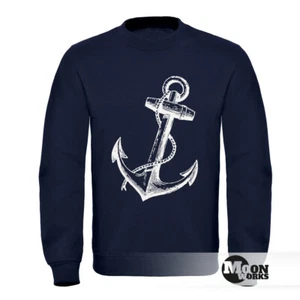Sweatshirt Herren Anker Anchor Rundhalspullover Pullover Moonworks® - Bild 1 von 3