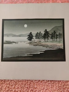 Cuadro miniatura vintage pintado a mano, 6 x 4 pulgadas, matsumota studios Japón - Imagen 1 de 13