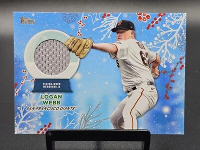 Logan Webb 2023 Topps Holiday Player Worn Relic #RC-LW, San Francisco Giants - Image 1 of 2