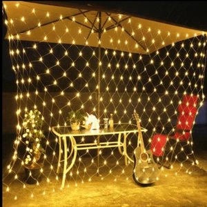 LED Net Mesh Curtain String Fairy Lights Xmas Wedding Party Garden Outdoor Decor - Picture 1 of 26