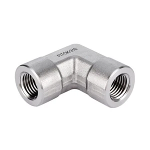 FITOK 316 SS Pipe Fitting 90 Elbow 3/4 Female NPT 5100 psi, SS-PE-NS12 - Picture 1 of 4