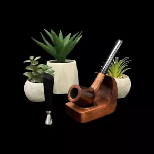 SET PIPA DA TABACCO DA FUMO Sherlock Holmes lotr regalo fatto a mano per fumatore principiante - Foto 1 di 5