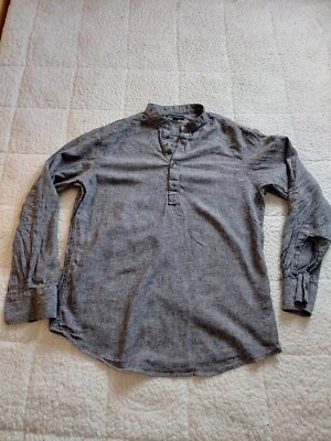 INC International Concepts Men's Linen Blend Button Front Shirt Size MED - Image 1 of 4