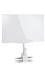 SSWBasics 7 x 11 inch Acrylic Sign Holder with Clamp - Business & Store Sign - Picture 1 of 2