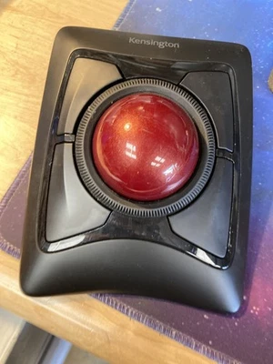 Kensington Expert Wireless Trackball Mouse M01286-M W/ Receiver Dongle Tested  - Image 1 of 4