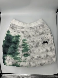 Pantalones Cortos Nike X Stüssy Puffer XS Verde Gris Tie-Dye Ripstop Acolchado Nylon  - Imagen 1 de 3
