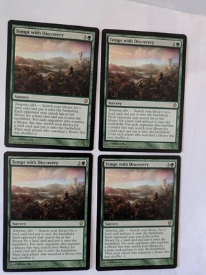 4 Tempt with Discovery Commander MTG NM Free shipping with tracking - Image 1 of 2