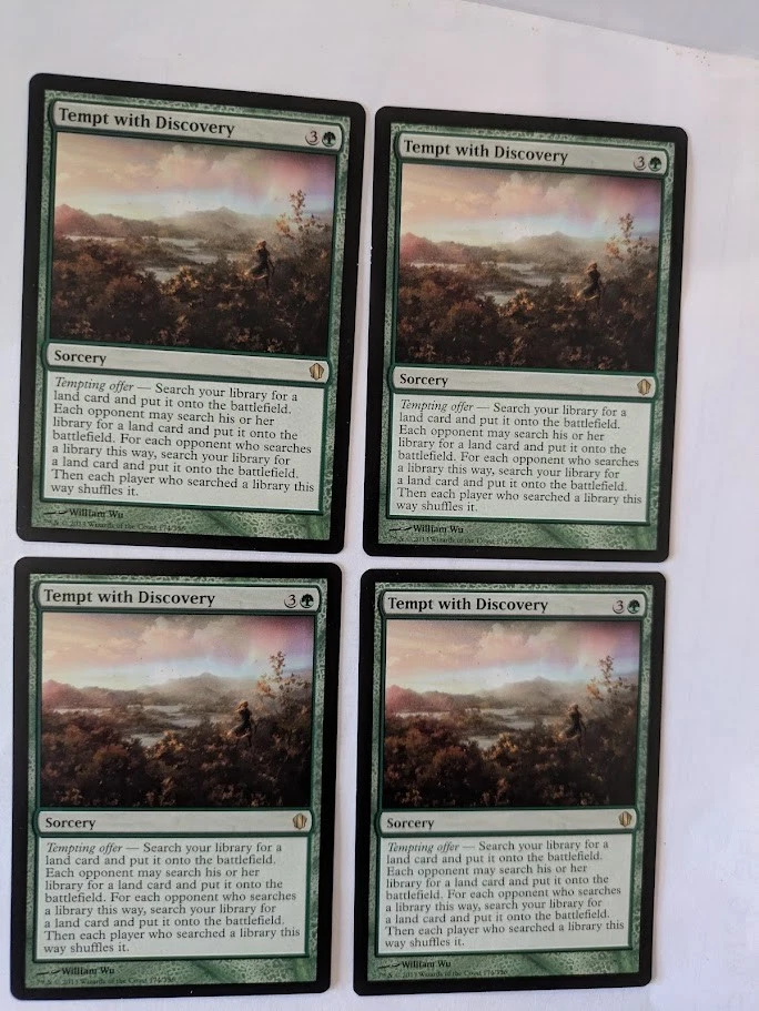 4 Tempt with Discovery Commander MTG NM Free shipping with tracking - Image 1 of 2