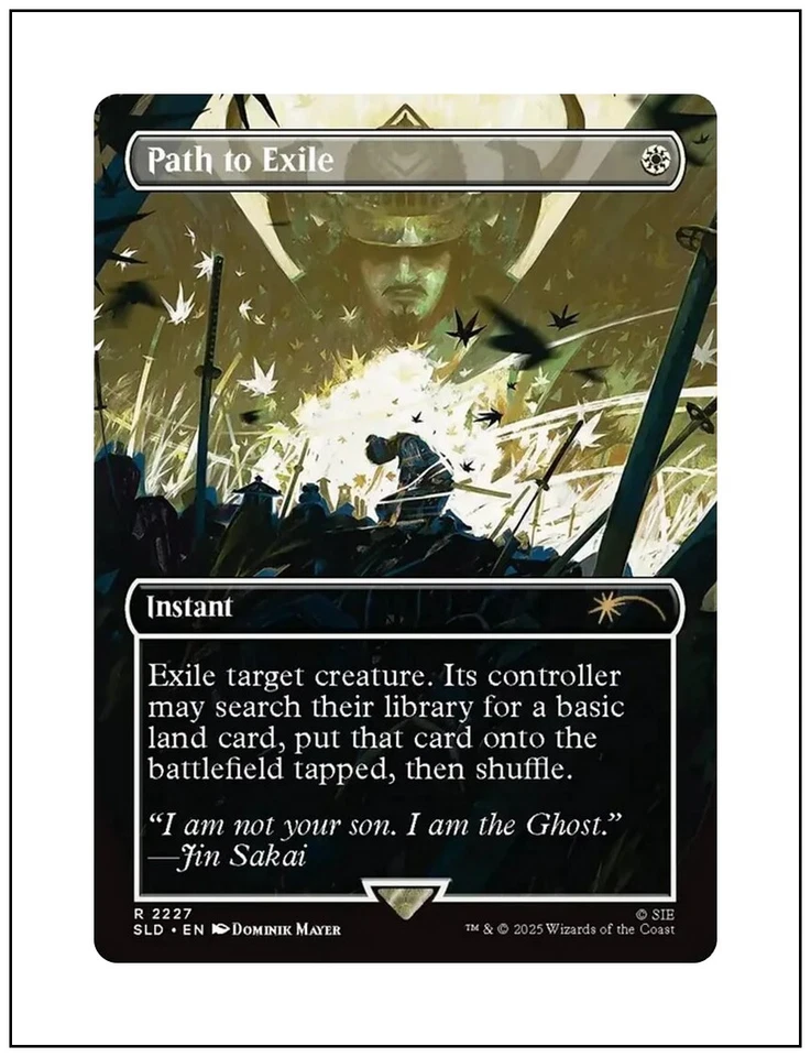 1x Path to Exile, 2227, Non-Foil, Ghost of Tsushima Secret Lair, Magic MTG NM - Image 1 of 1