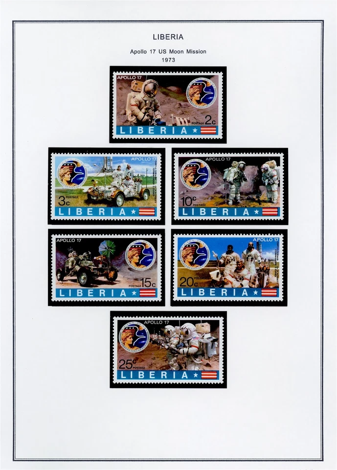 LIBERIA Selections on Album Page Lot #174 - SEE SCAN - $$$ - Image 1 of 1