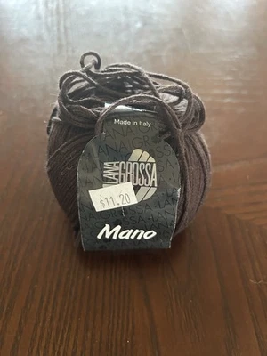 Discontinued Lana Grossa Mano Yarn Polyamide 50gr Color 014 Brown - Image 1 of 4