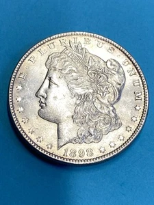 1898 P Morgan Silver Dollar UNC - Picture 1 of 2
