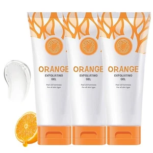 3PCS Orange Exfoliating Gel Scrub Face Body Skin,Orange Exfoliating Gel,Natural - Picture 1 of 7