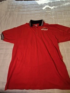 Red Team Triton Boats Men's Polo Fishing Shirt w/ Embroidered Logo Size XL - Picture 1 of 5