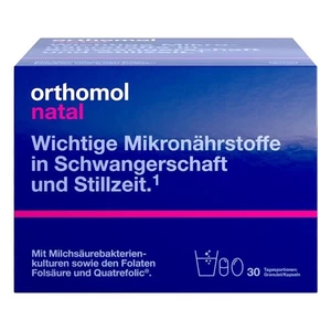 🔥 Orthomol Natal 30 Beutel Granulat / Kapseln Kombipackung PZN 01319904 - Picture 1 of 1