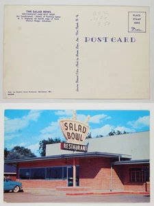 Salad Bowl Restaurant & Gift Shop Walnut Ridge AR US Hwy 67 Chrome Postcard - Picture 1 of 1
