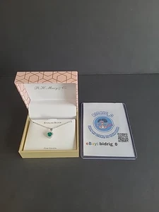 Macy's Classic Silver Crystal Swarovski Halo Pendant. IN A GIFT ๐ - Picture 1 of 7