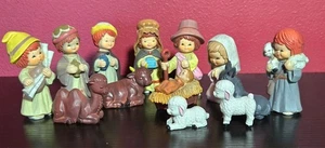 Children Christmas Nativity Set 13 Piece Set 3" Resin Figurines - Picture 1 of 12