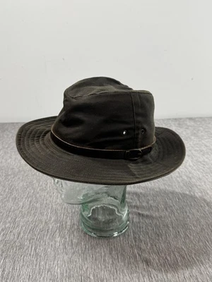 Goorin Bros Hat Safari Fitted Mens Medium Brown Outback Grenadier Canvas England - Image 1 of 4