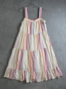 Rails Kleid Damen Medium Juliette Streifen Amaya Stufen Sommerkleid Leinen Rüschensaum - Bild 1 von 11