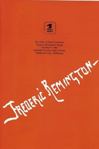 #1934 First Day Ceremony Program 18c Frederic Remington Stamp - Picture 1 of 2
