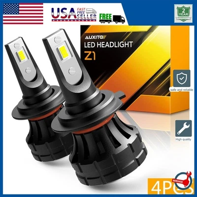 Juego de 2 bombillas LED AUXITO H7 haz alto/bajo 20000LM 6000K HID blanco EX Foto 1 de 4