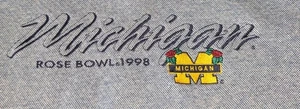 Vintage Antigua University Of Michigan 1998 Rose Bowl Sweater - Picture 1 of 3