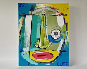 Cliff Phillips b:1975 Original Portrait Painting "Alone on Monday" 2025 - Picture 1 of 8