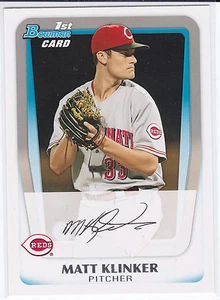 Matt Klinker Cincinnati Reds 2011 Bowman Prospects - Picture 1 of 1