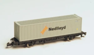 Marklin Z-scale metal flat car with NEDLOYD container by Freudenreich - Picture 1 of 2